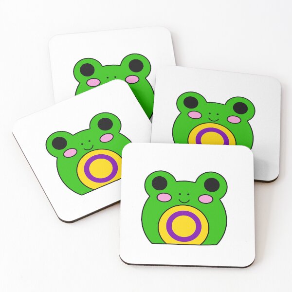 Item preview, Intersex flag frog designed and sold by bookwoof.