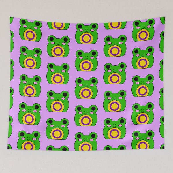 Item preview, Intersex flag frog designed and sold by bookwoof.