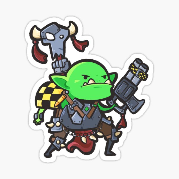 Item preview, Orky Boi designed and sold by BadTusk Dungeons.