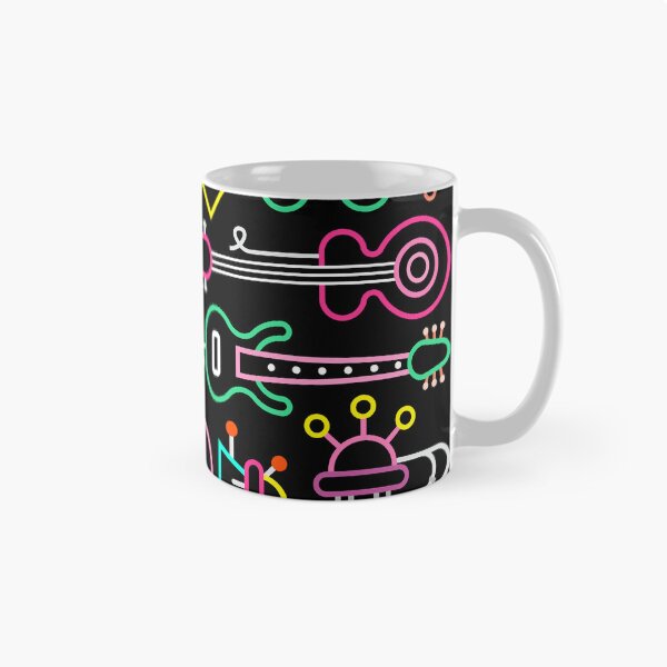 Item preview, Neon Musical Instruments on Black designed and sold by SusanEileenEvans.
