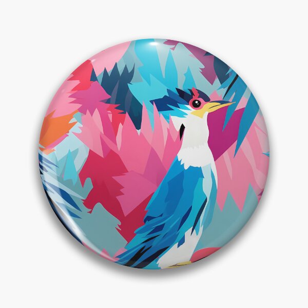 Item preview, Wild Birds Pattern 3, messy abstract blue birds in thought, don't look like the others but that's okay, casual panic, self-love, blue, pink, purple, red, orange, ornithology and nature. designed and sold by FoxRobinRabbit.