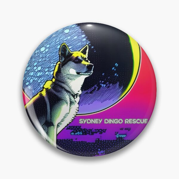 Item preview, Space Dingo - Moon Watching designed and sold by Sydney Fox and Dingo  Rescue.