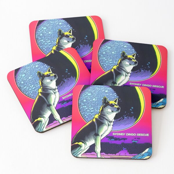 Item preview, Space Dingo - Moon Watching designed and sold by Sydney Fox and Dingo  Rescue.