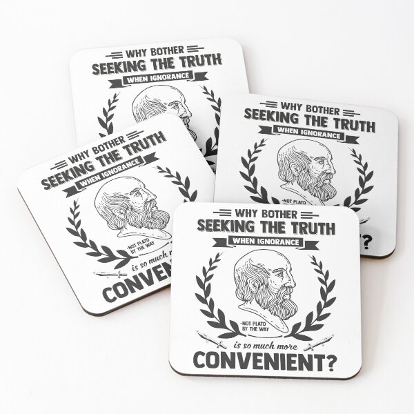 Item preview, Plato Demotivational Quotes - Ignorance is much more Convenient designed and sold by CMTees.