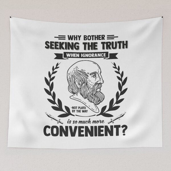 Item preview, Plato Demotivational Quotes - Ignorance is much more Convenient designed and sold by CMTees.