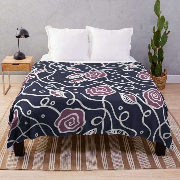 Item preview, Abstract Roses on Navy Blue designed and sold by SusanEileenEvans.