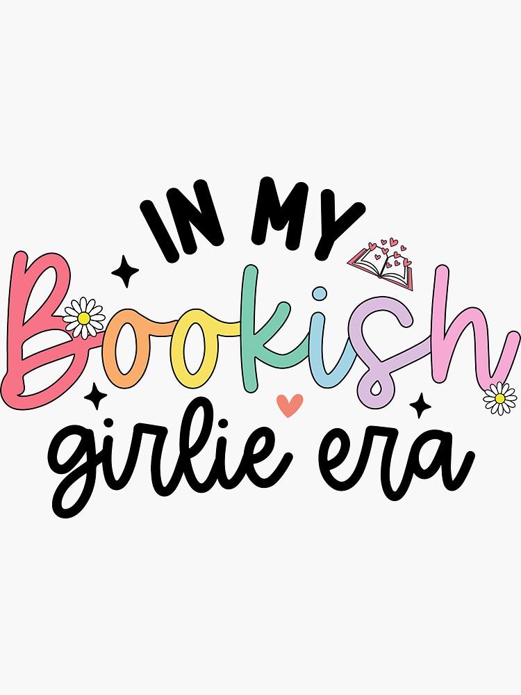 In my bookish girlie era Kindle sticker | Sticker