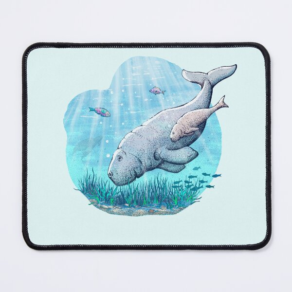 Item preview, Cute family of dugongs - Save the Sea Cows! designed and sold by Frank J. Art.