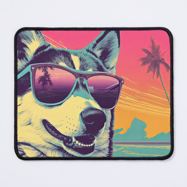 Item preview, Sassy Siberian Husky - Vibrant Beach Pop Art by Kasey Rajotte designed and sold by Kasey Rajotte.