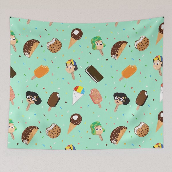Item preview, Funny Latino Chavo Summer Ice Cream Popsicle Fun Mint Background  designed and sold by Francielandia.