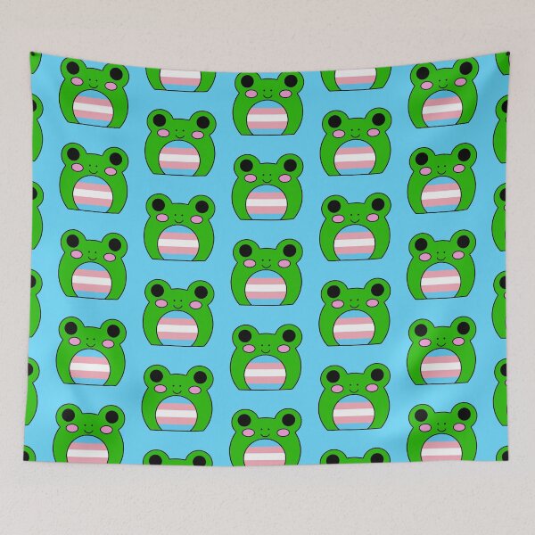 Item preview, Trans flag frog designed and sold by bookwoof.