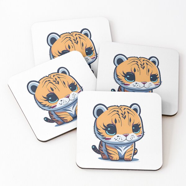 Item preview, Beautiful Kawaii style cute tiger design! Add some fun to your everyday life. (3) designed and sold by creativo21.