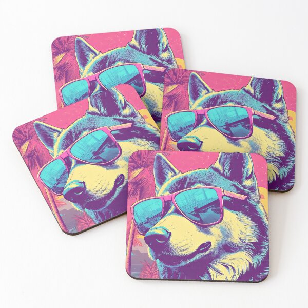 Item preview, Sassy Siberian Husky 3 - Vibrant Beach Pop Art by Kasey Rajotte designed and sold by Kasey Rajotte.