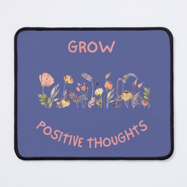 Item preview, Grow Positive Thoughts in Pink with Beautiful Watercolor flowers and Pink designed and sold by SkyTastic.