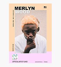 rapper cards: merlyn wood, man Photographic Print
