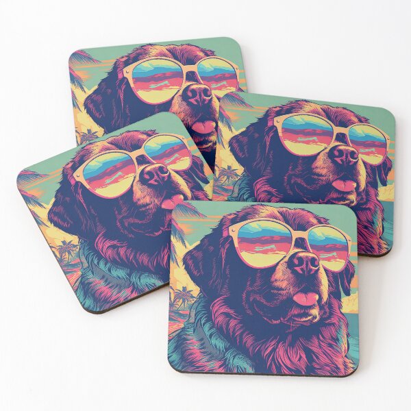 Item preview, Sassy Newfoundland Dog (Newfie) - Vibrant Beach Pop Art by Kasey Rajotte designed and sold by Kasey Rajotte.