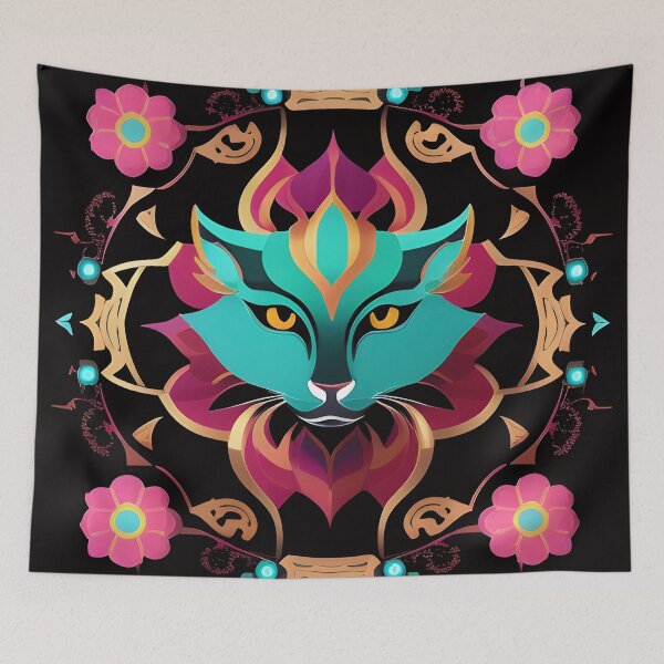 Item preview, Floral Cats designed and sold by PrimoGeometry.