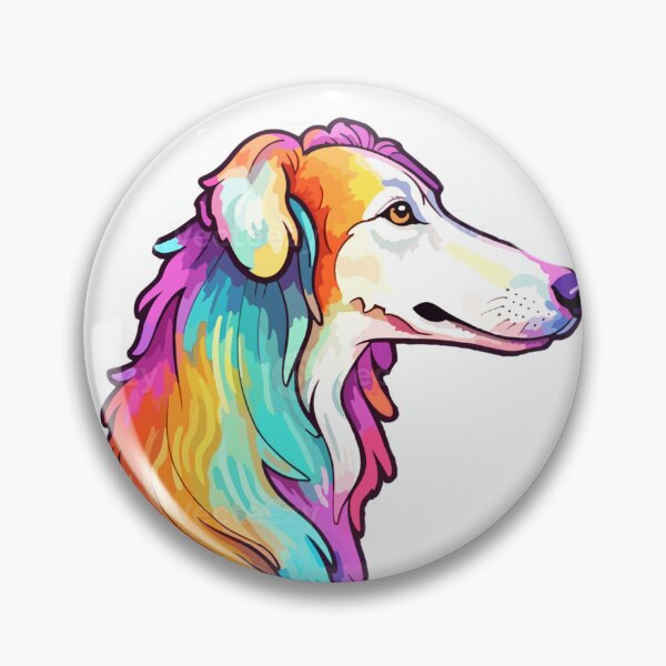 Item preview, Coloful Borzoi Dog designed and sold by khachiche.