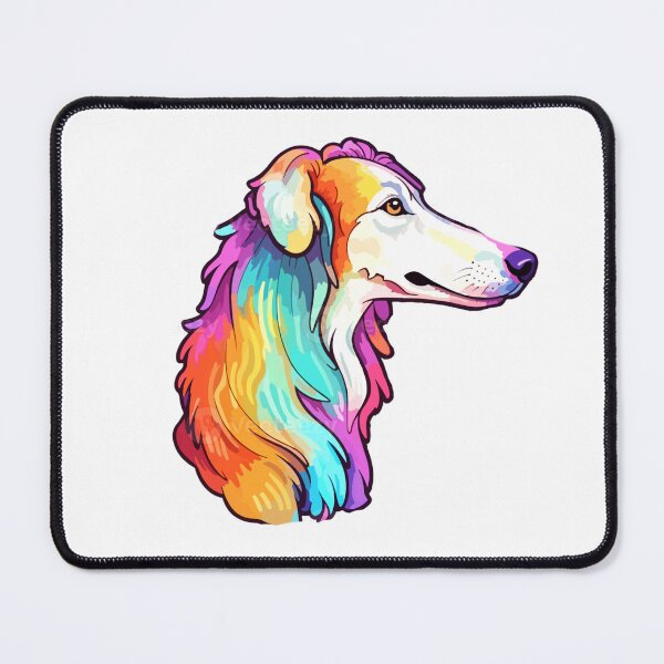 Item preview, Coloful Borzoi Dog designed and sold by khachiche.