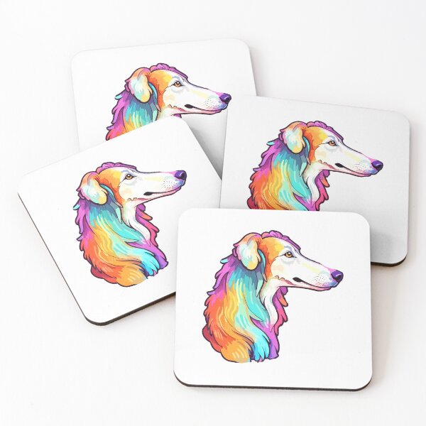 Item preview, Coloful Borzoi Dog designed and sold by khachiche.
