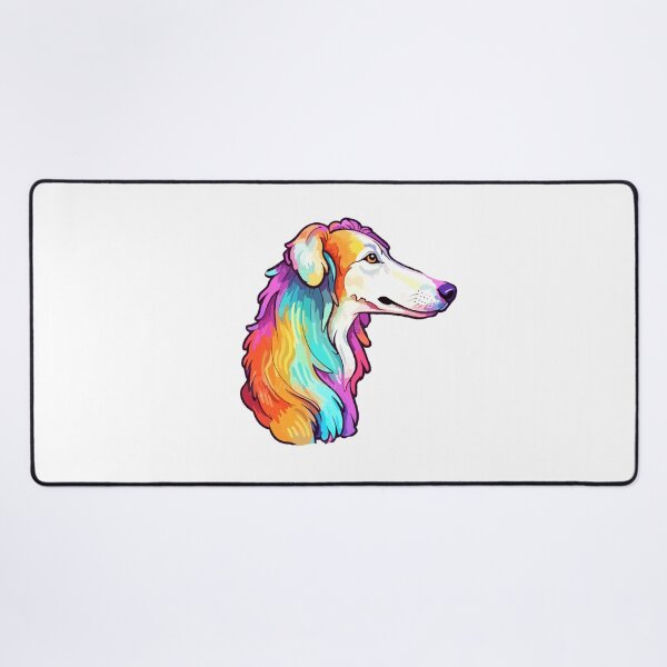 Item preview, Coloful Borzoi Dog designed and sold by khachiche.