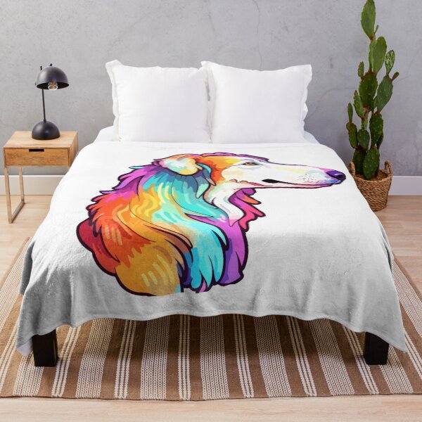 Item preview, Coloful Borzoi Dog designed and sold by khachiche.