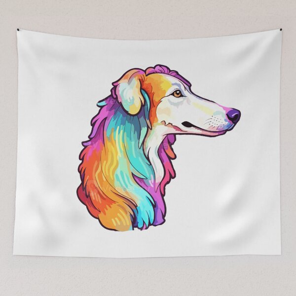 Item preview, Coloful Borzoi Dog designed and sold by khachiche.
