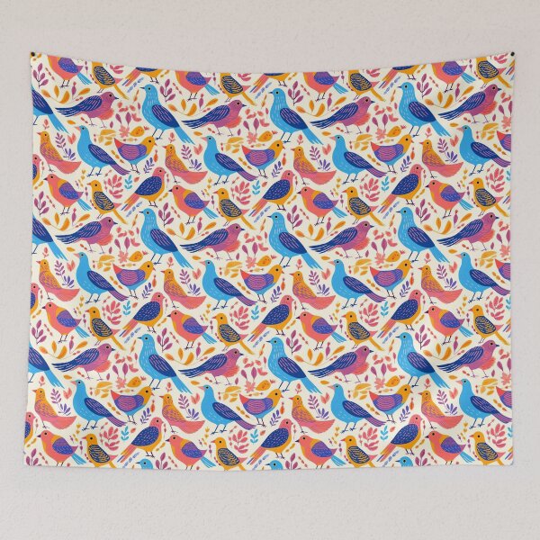 Item preview, Bird Flat Atmosphere Pattern  designed and sold by ANWA15.