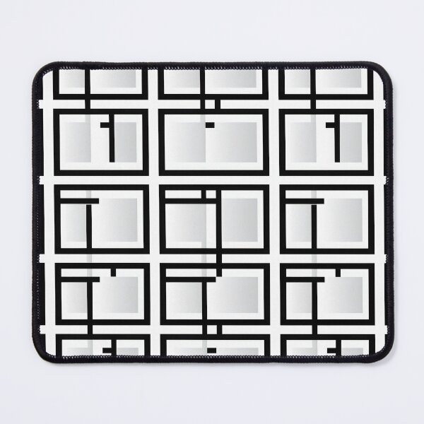 Item preview, Black White Lines Squares Seamless Pattern designed and sold by duke818.
