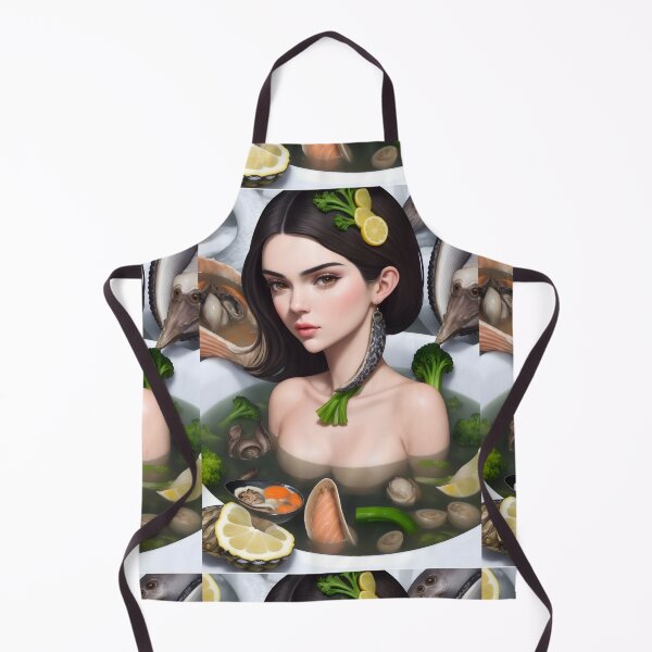 Item preview, Nautical Gastronomy - Seafood kind of Girl ( Surrealism Edit ) designed and sold by WULFLAND ARTS.