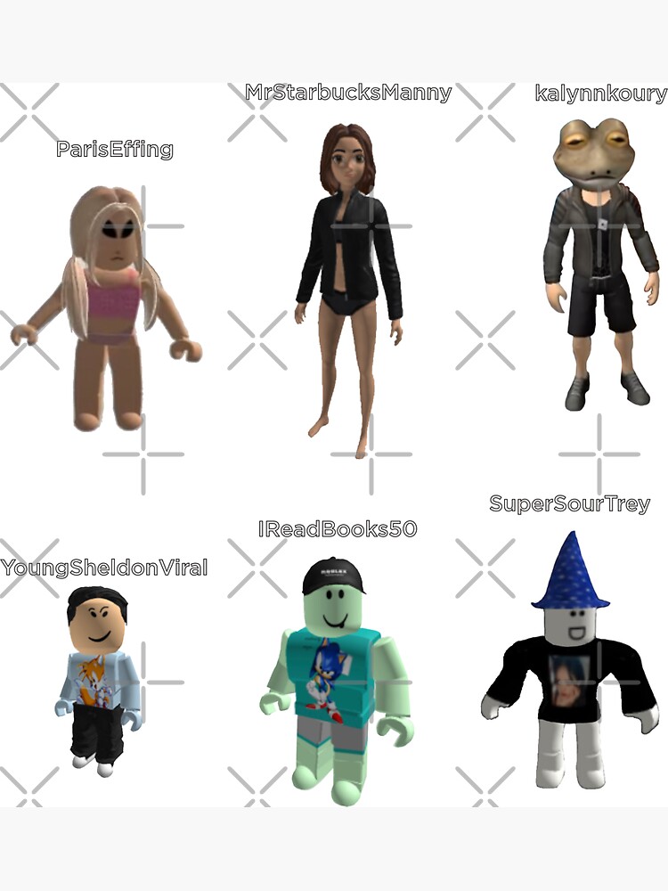 Most Requested Sinjin Roblox Characters Pack #1 Magnet for Sale by RJMedia