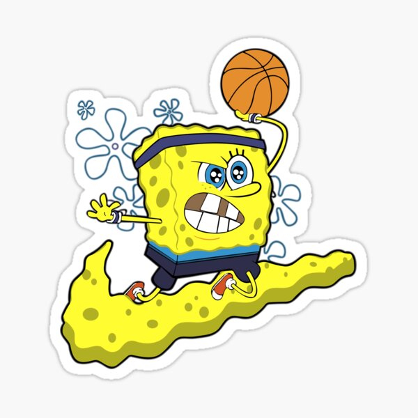SpongeBob Basketball  Sticker for Sale by TrendsHunter08