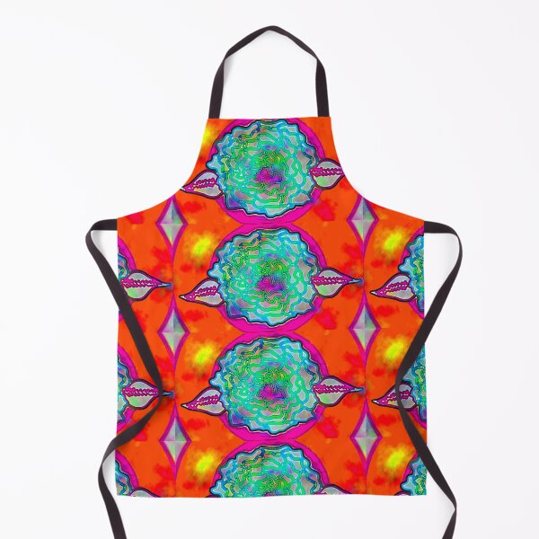 Item preview, Blue Rose Red Aura Hand Drawn Folk Artwork designed and sold by Earth Nature Creations.