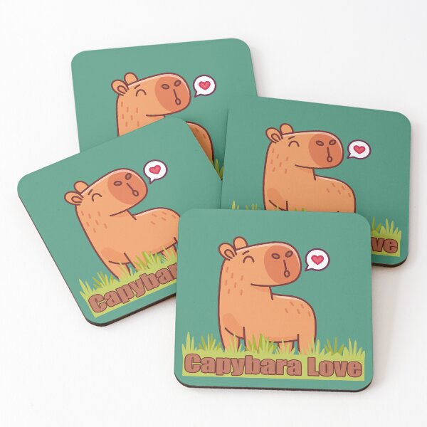 Item preview, love capybara designed and sold by inkStyleMDQ.