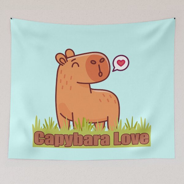 Item preview, love capybara designed and sold by inkStyleMDQ.