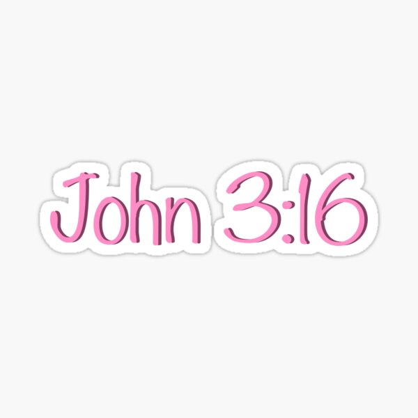 John 3:16 Sticker