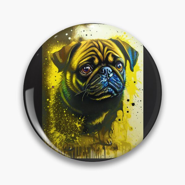 Item preview, Pug Ink Splatter 2 designed and sold by RedBluffTraders.