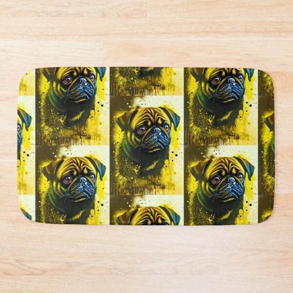 Item preview, Pug Ink Splatter 2 designed and sold by RedBluffTraders.