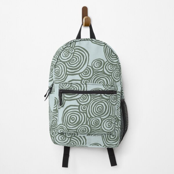 Item preview, funky swirly circles green designed and sold by Sara Frane.