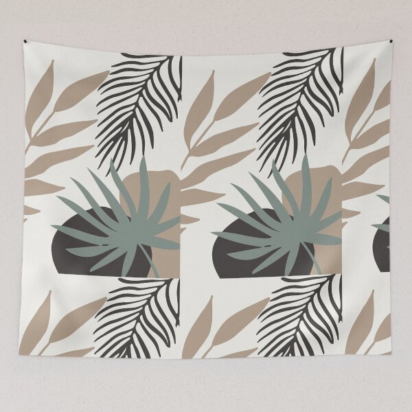 Item preview, abstract modern leaves designed and sold by Juanitodesigns.