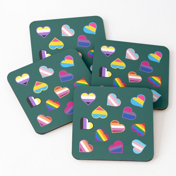 Item preview, Pride flags hearts Active  designed and sold by artmecca.