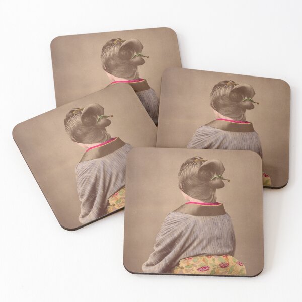 Item preview, Japanese woman in Kimono from behind, 1890s designed and sold by Photos of Japan.