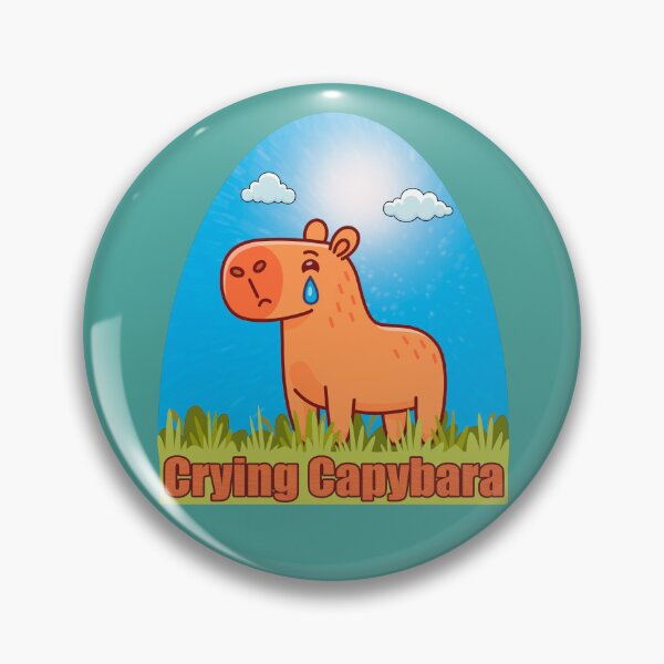 Item preview, capybara crying designed and sold by inkStyleMDQ.