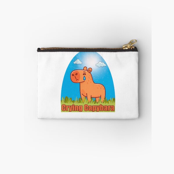 Item preview, capybara crying designed and sold by inkStyleMDQ.