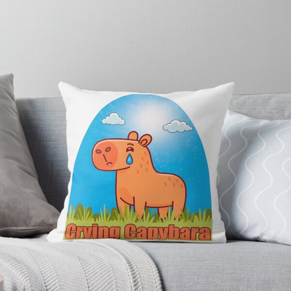 Item preview, capybara crying designed and sold by inkStyleMDQ.