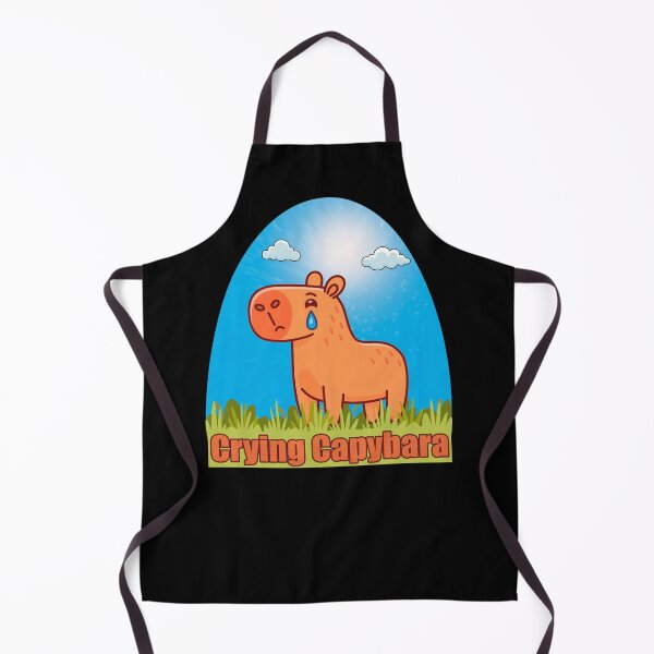 Item preview, capybara crying designed and sold by inkStyleMDQ.