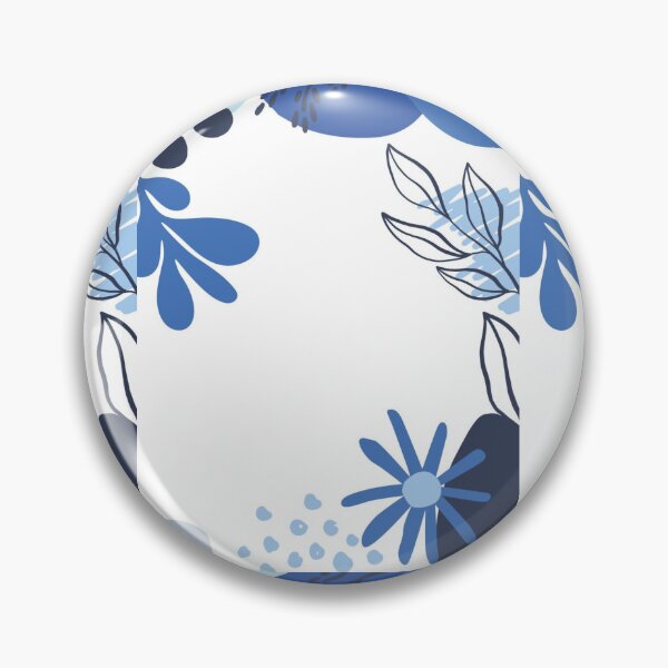 Item preview, abstract blue flowers designed and sold by Juanitodesigns.
