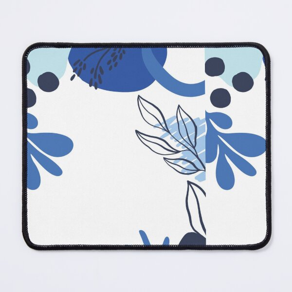 Item preview, abstract blue flowers designed and sold by Juanitodesigns.