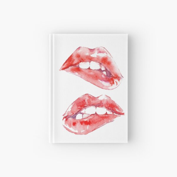 Biting Lips Hardcover Journal