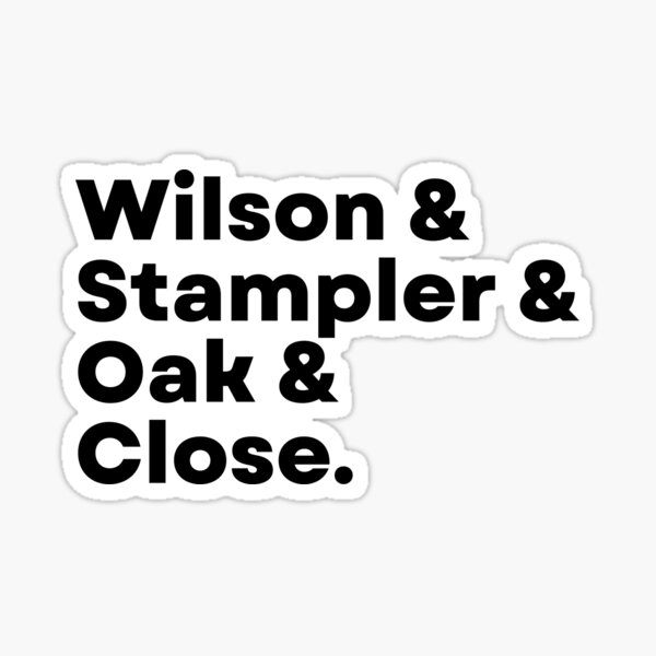 Item preview, Wilson & Stampler & Roble & Cerrar | DNPapás designed and sold by timetomoveup.
